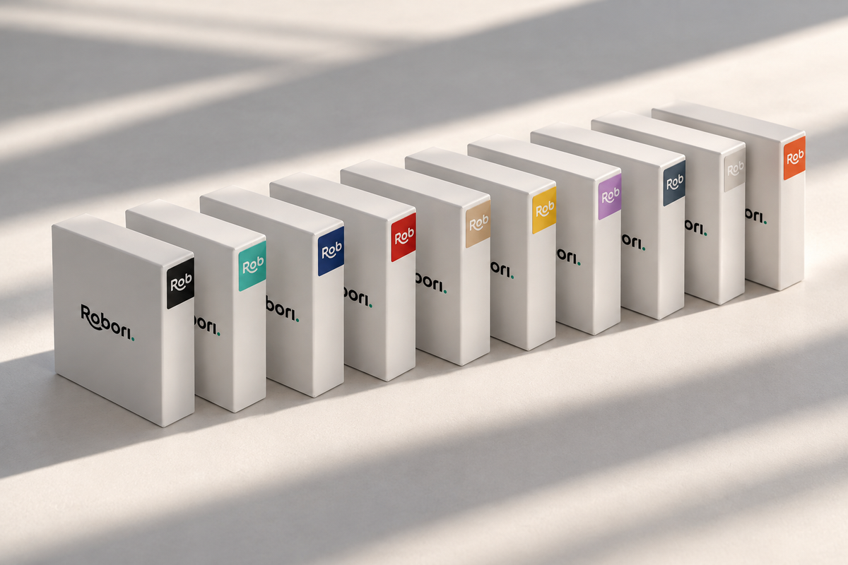 Robori interchangeable bands in different colours